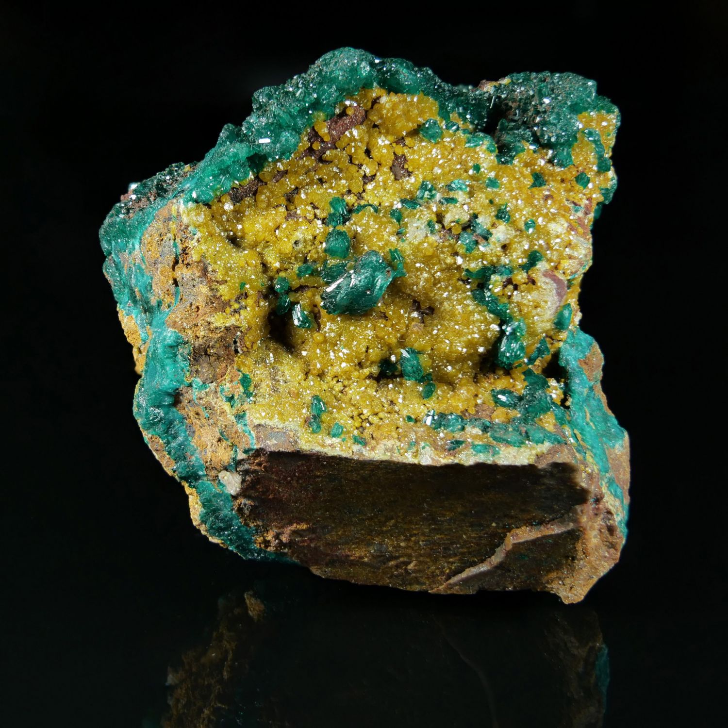 Dioptase, cristaux