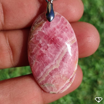 Rhodochrosite pendant